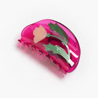 Fuchsia and Pink Acetate Mexican Primrose Hair Claw