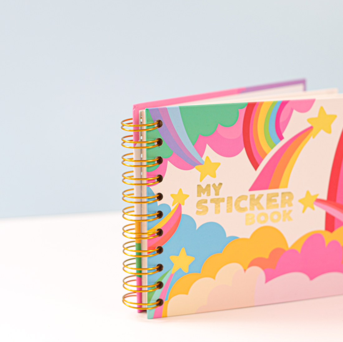 Hardcover Retro Style Sticker Book