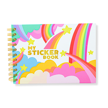 Hardcover Retro Style Sticker Book