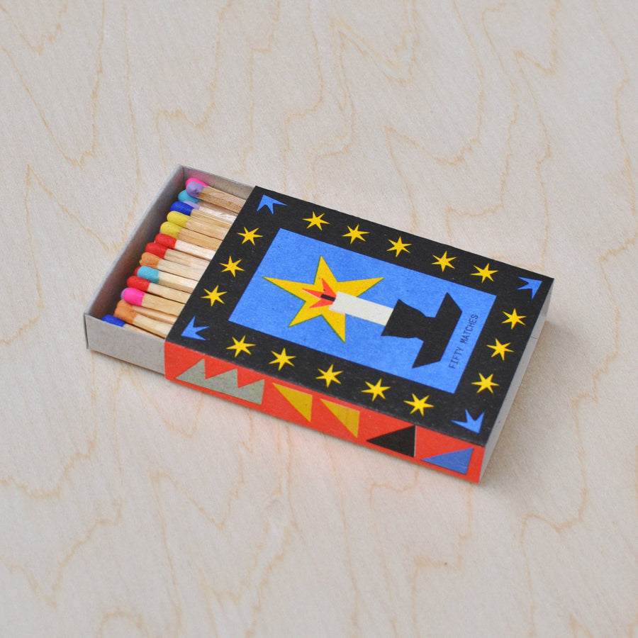 Candle Risograph Printed Matchbox