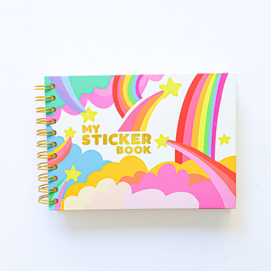 Hardcover Retro Style Sticker Book