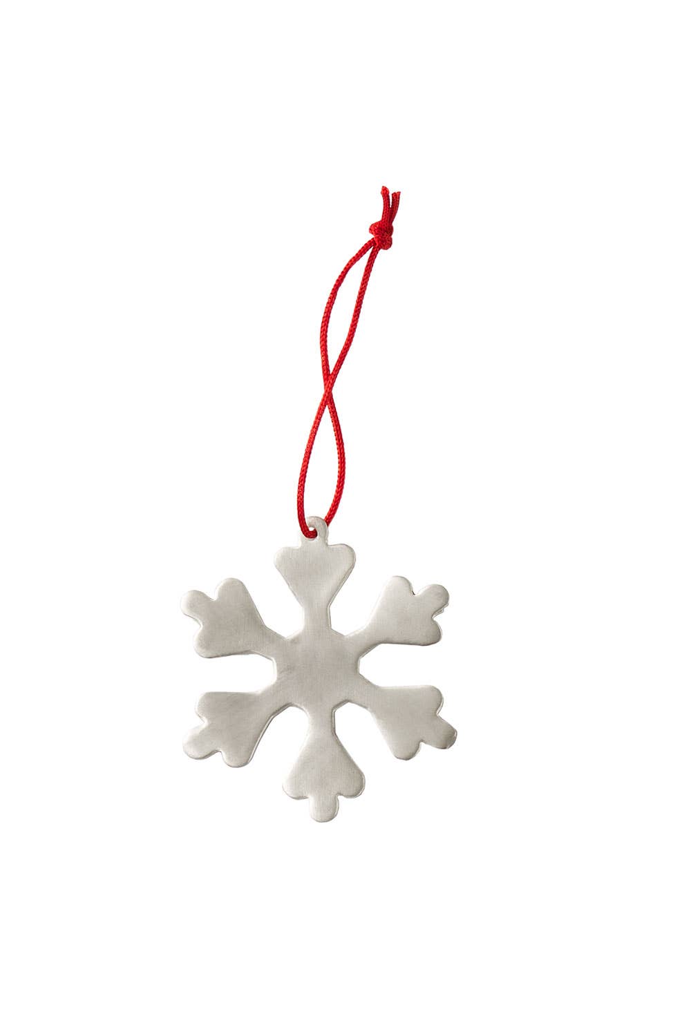 Silver Plated Snow Flake Ornament (B)