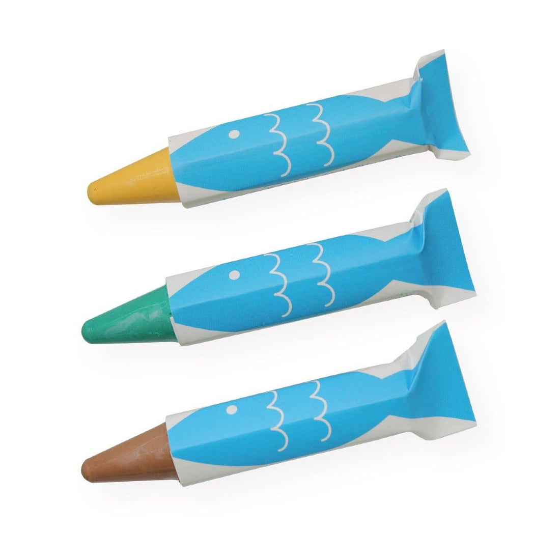 Kitpas Bath Crayons 3 Colors - Turtle (Brown, Green, Yellow)