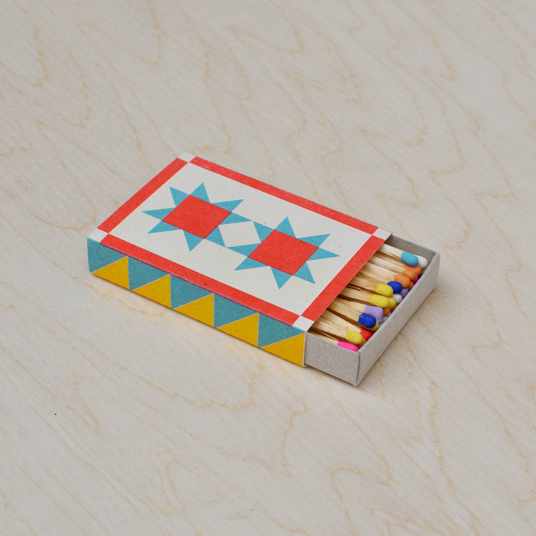 Quilt Risograph Printed Matchbox