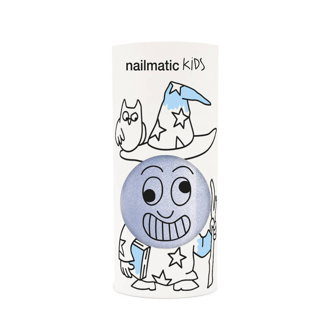 Nailmatic Kids Merlin Pearly Blue Water-Based Nail Polish