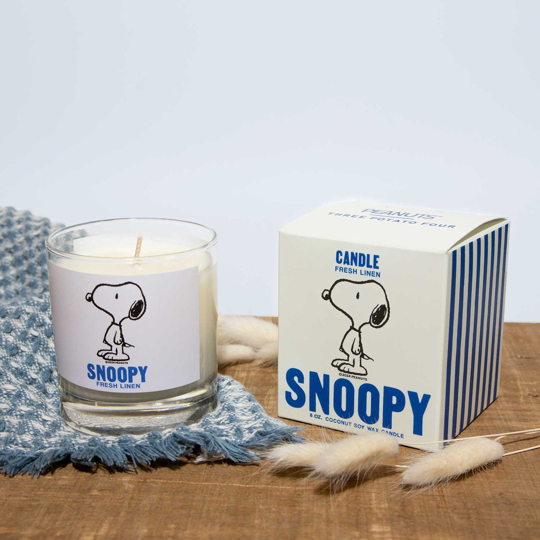 Peanuts® x Three Potato Four Candle – Classic Snoopy (Fresh Linen