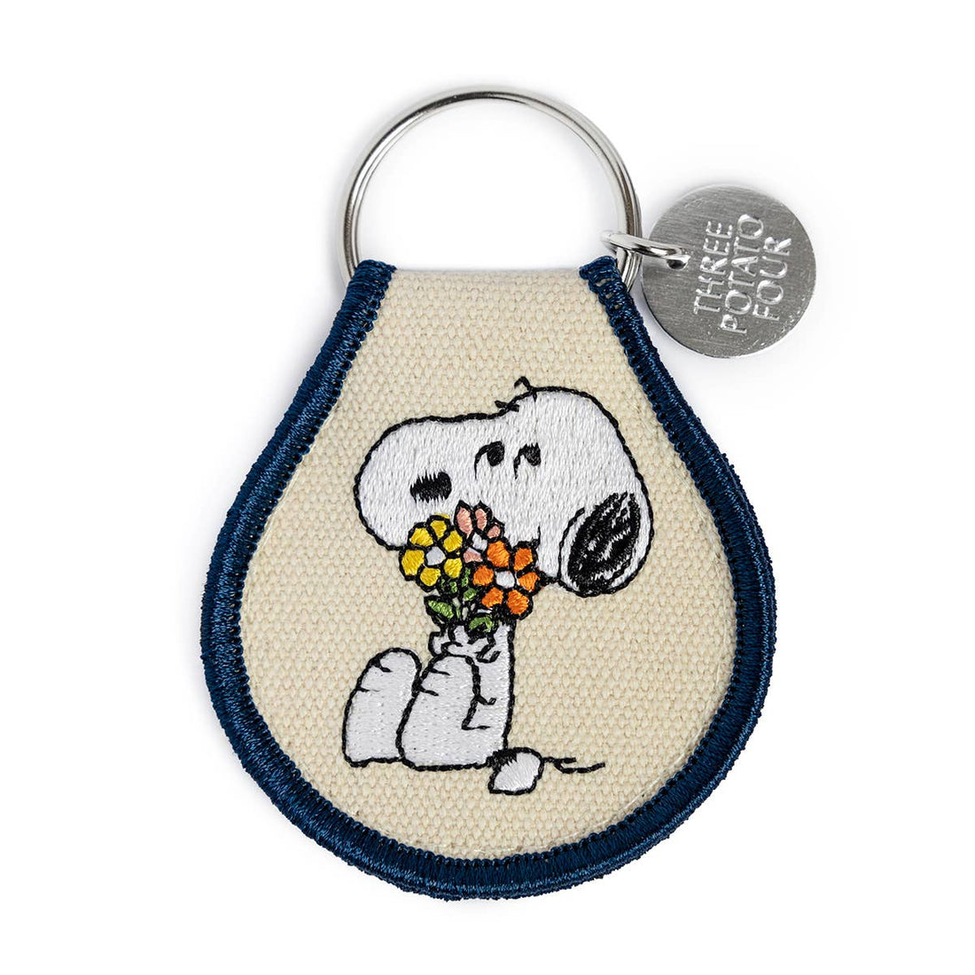 Peanuts® x Three Potato Four Snoopy Flower Bouquet Patch Keychain