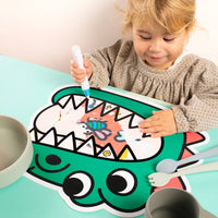 OMY Water Coloring Placemat – Dino