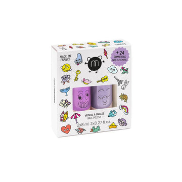 Nail Polish and Stickers Set - WOW