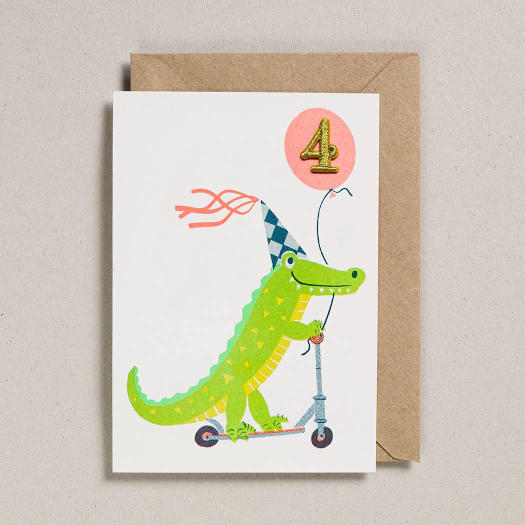 Confetti Pets Age 4 Card – Croc