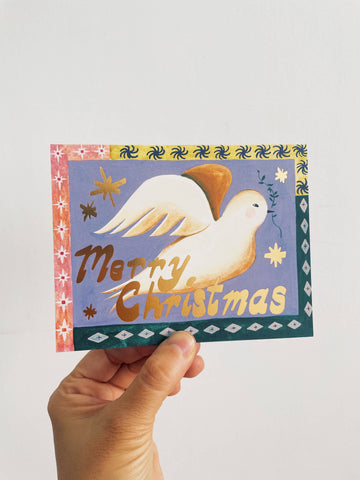 Merry Christmas Dove Card