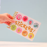 An 80's Sticker Collection Hardcover Sticker Book