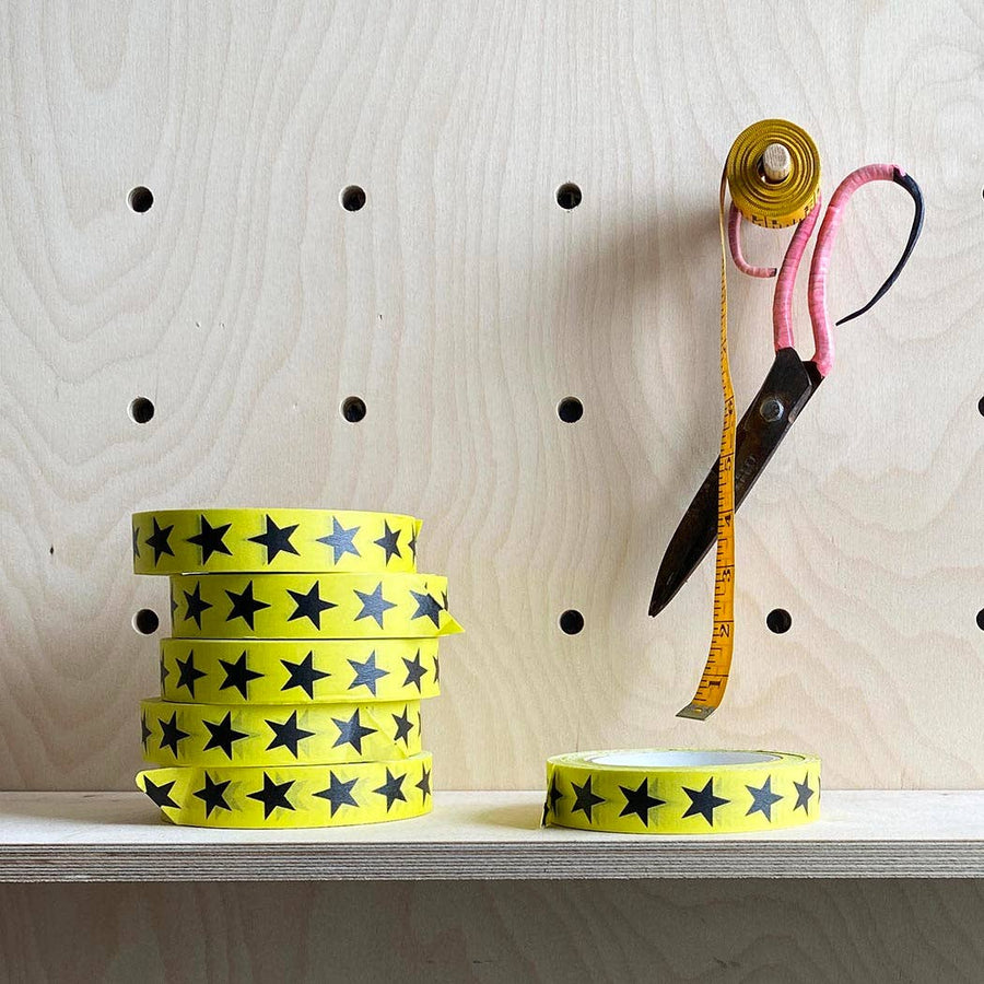 Yellow Star Paper Tape