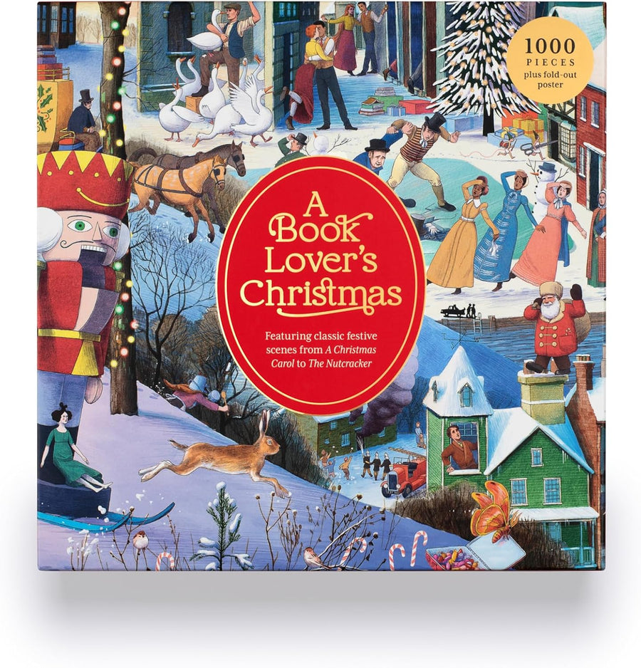 A Book Lover's Christmas 1000 Piece Puzzle