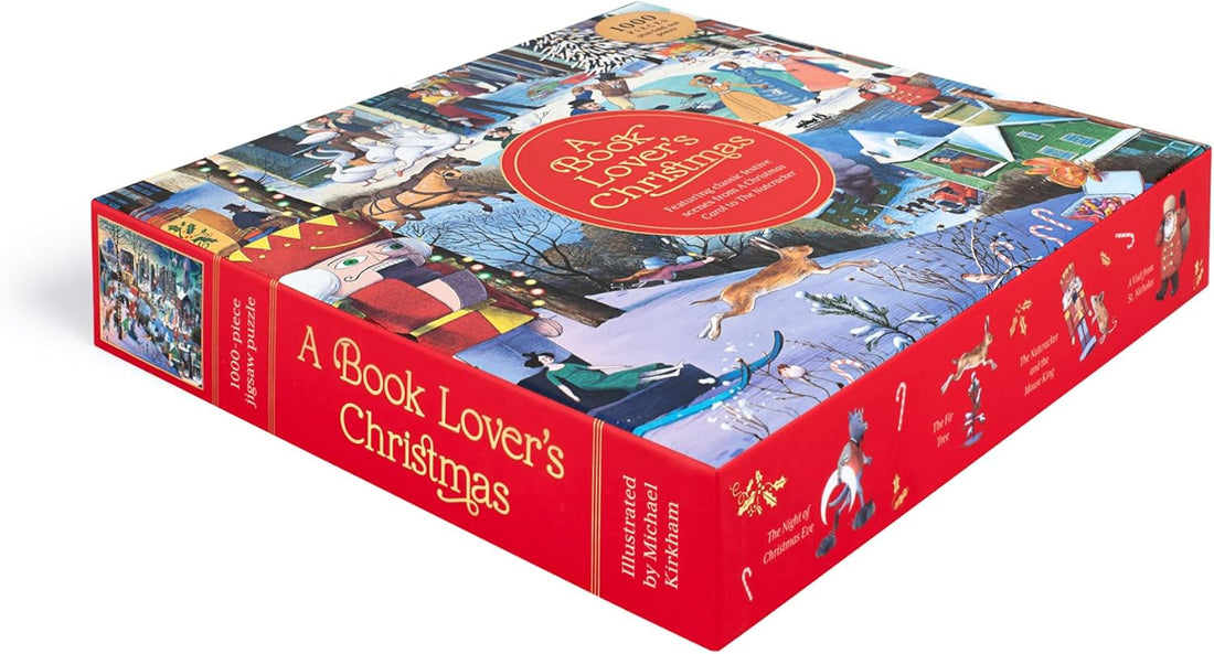 A Book Lover's Christmas 1000 Piece Puzzle