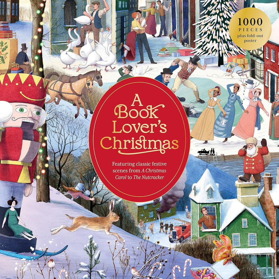 A Book Lover's Christmas 1000 Piece Puzzle