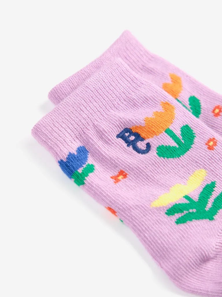 Baby Garden Party All Over Short Socks