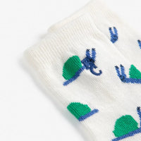 Baby Funny Snail All Over Short Socks