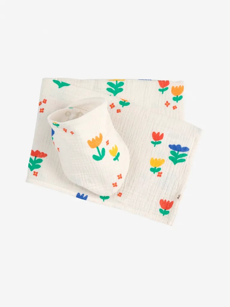 Garden Party All Over Muslin and Bib Set