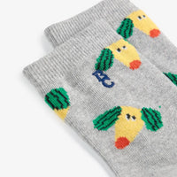 Kids Happy Dog All Over Short Socks