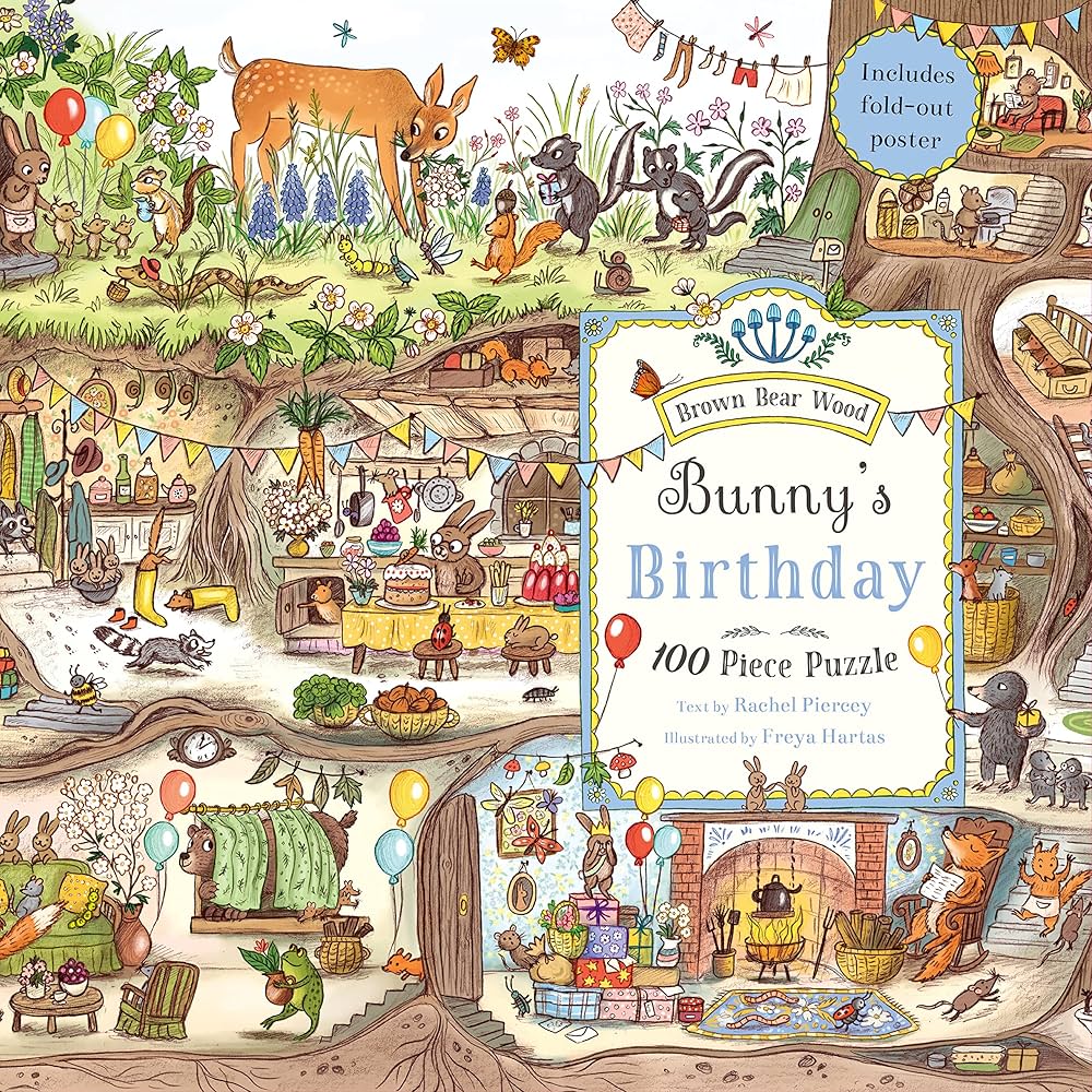 Bunny's Birthday Puzzle - A Magical Woodland 100 Piece Puzzle