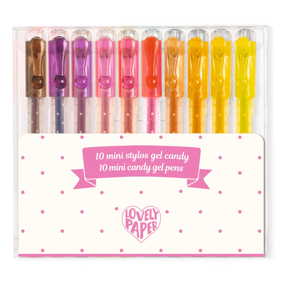 10 Mini Gel Pens - Candy