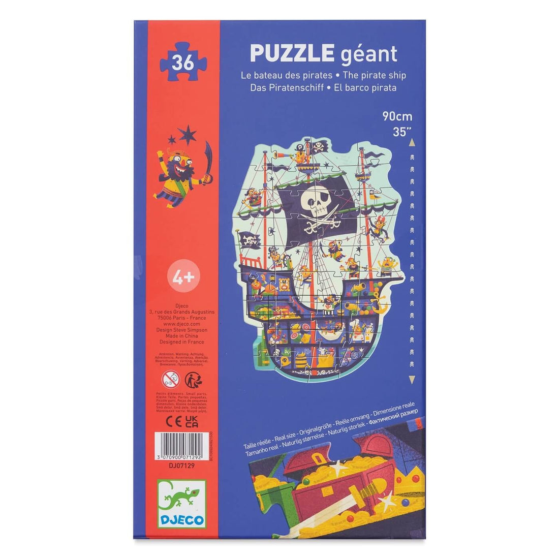 Giant Puzzle - Pirate Ship (36 pcs)