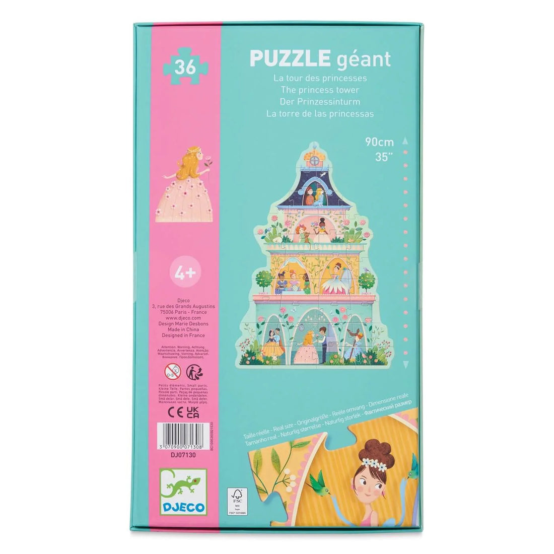 Giant Puzzle - The Princess Tower (36 pcs)