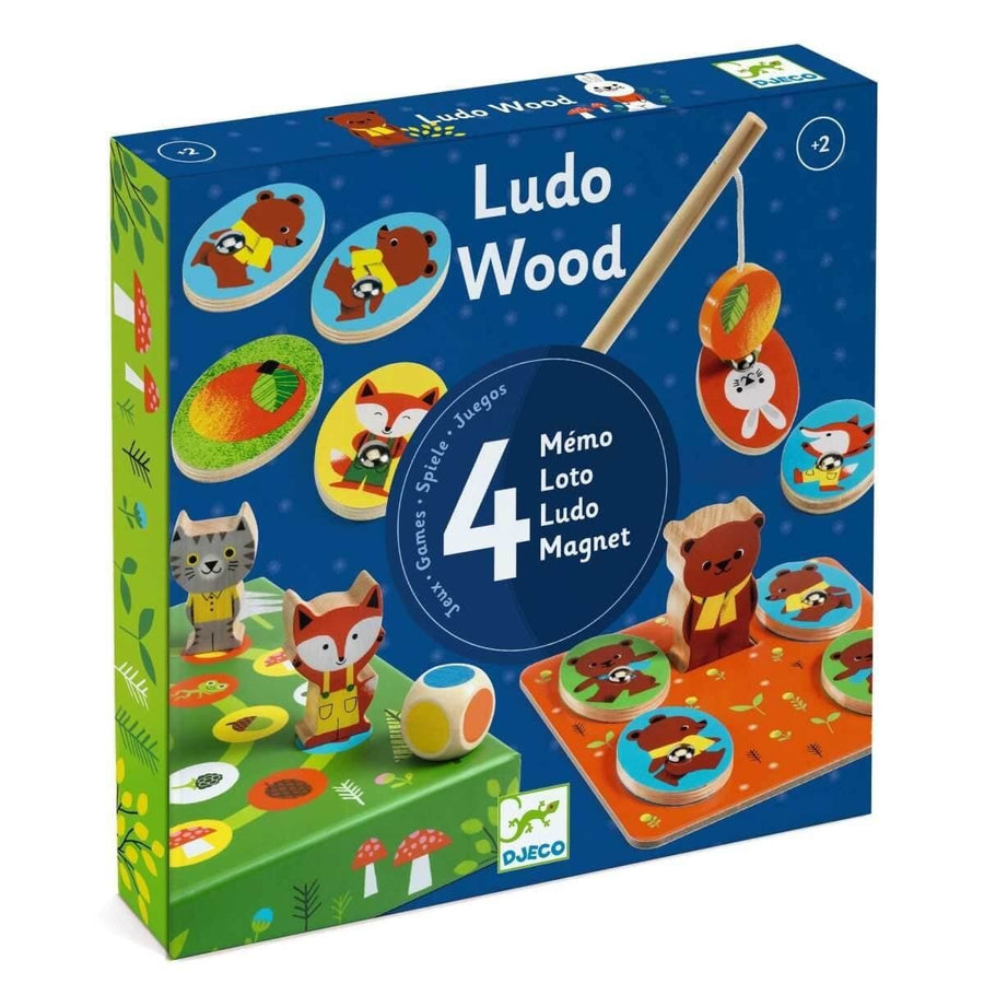 Ludo Wood - 4 Game Set