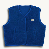 Kids Merino Wool Vest - Cobalt Blue