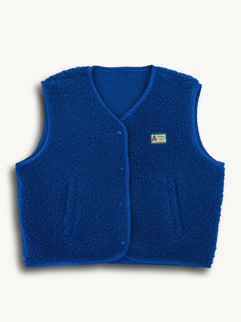 Kids Merino Wool Vest - Cobalt Blue