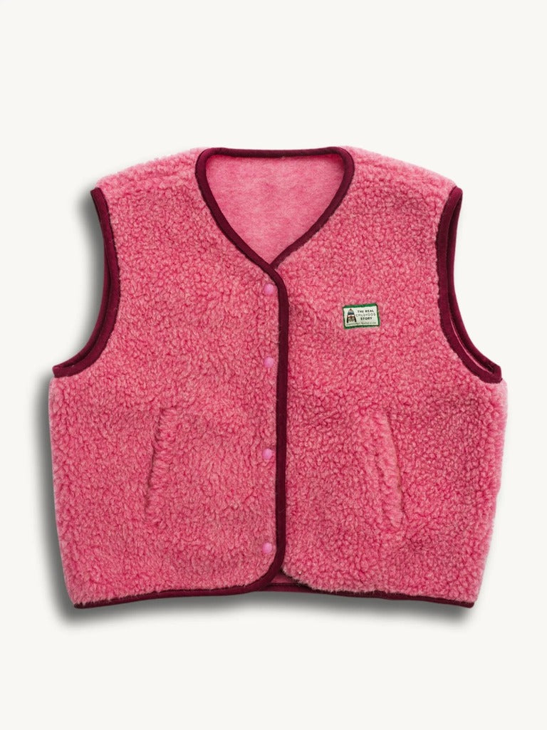 Women's Merino Wool Vest - Pink