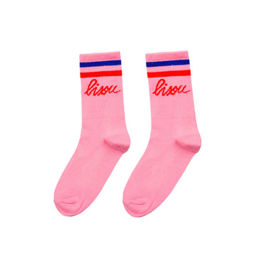 Pink 'Bisou' Socks