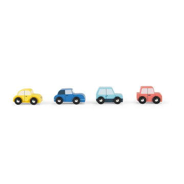 Avenue Du Moulin Set of 4 Wooden Cars