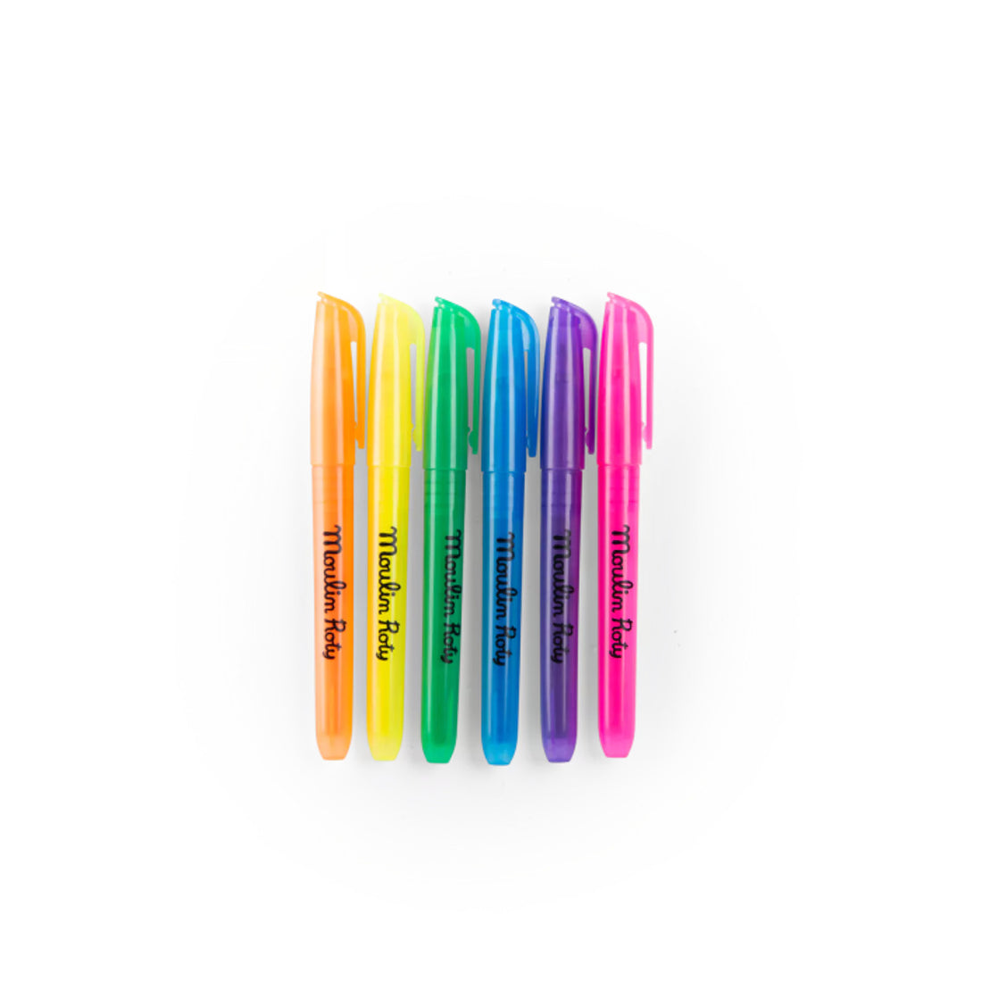 Les Loufoques 6 Neon Felt Pens