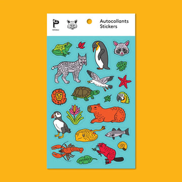 Animals of the 5 Ecosystems of the Americas Sticker Sheet