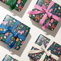 Folk Gift Wrap - Set of 3 Sheets