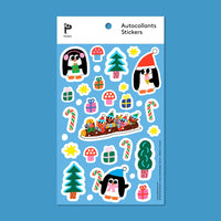 Holiday Penguins Sticker Sheet