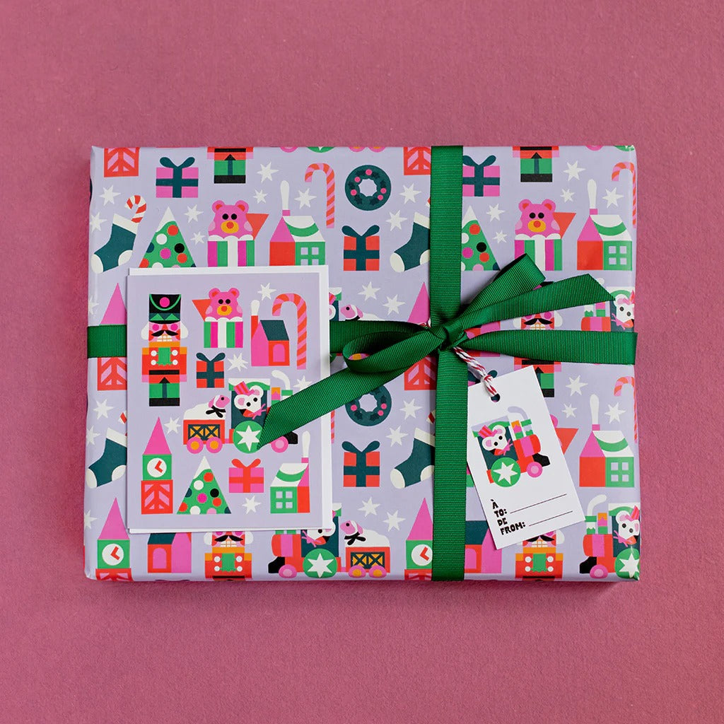 Petit Train Gift Wrap - Set of 3 Sheets