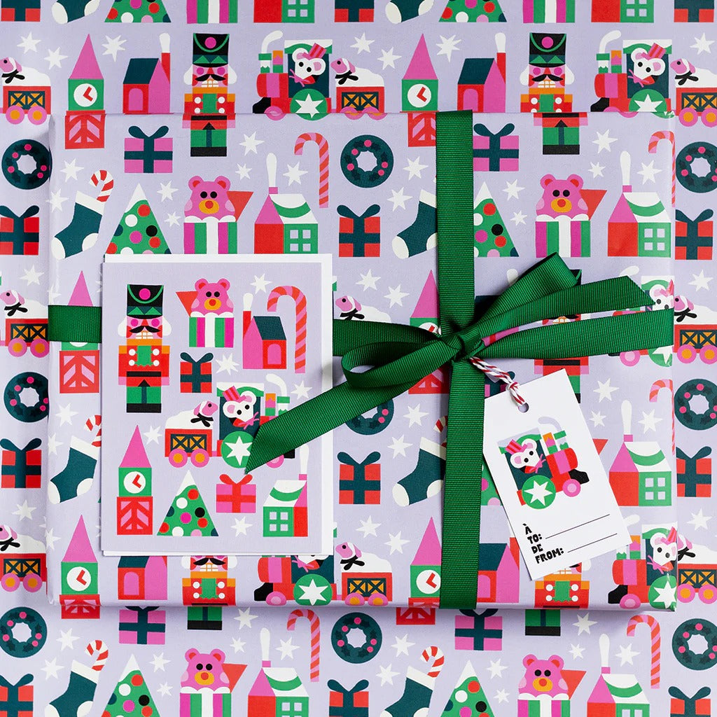 Petit Train Gift Wrap - Set of 3 Sheets