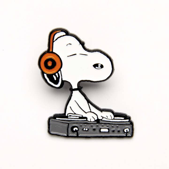 Peanuts Music Is Life Pin - Dj - Parkette.