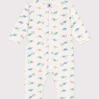 Babies' Footless Cotton Dinosaur Pajamas