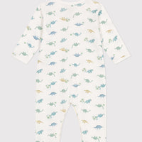 Babies' Footless Cotton Dinosaur Pajamas