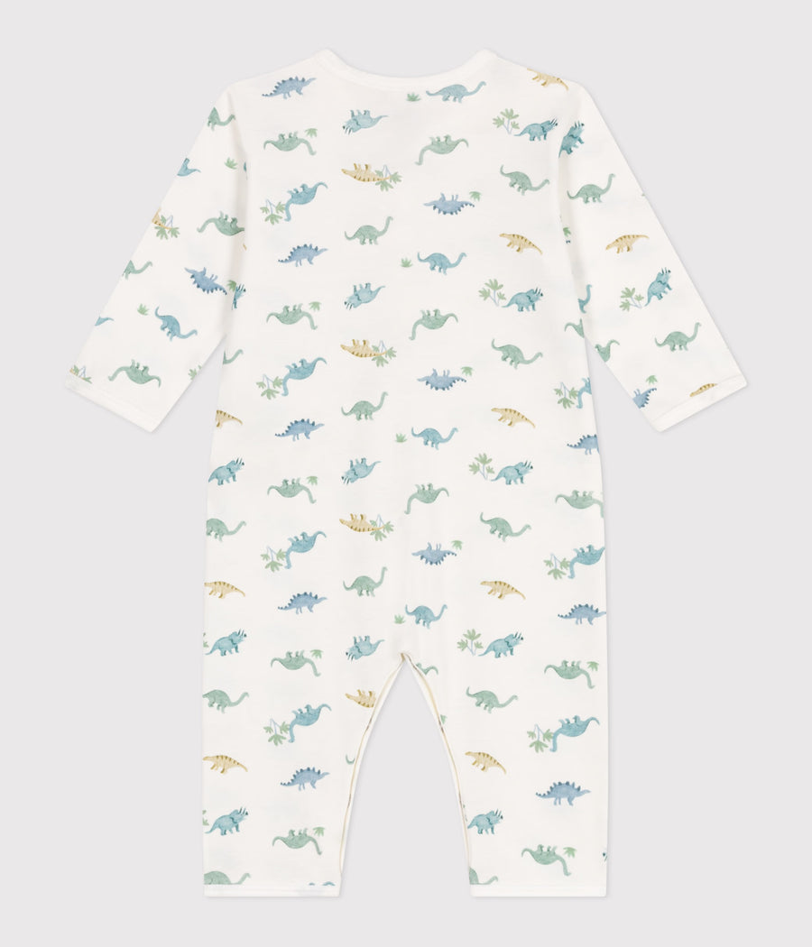 Babies' Footless Cotton Dinosaur Pajamas