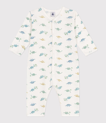 Babies' Footless Cotton Dinosaur Pajamas