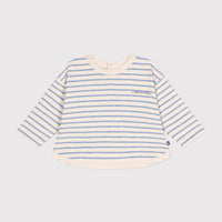 Babies Long Sleeved Tube Knit T Shirt - Blue