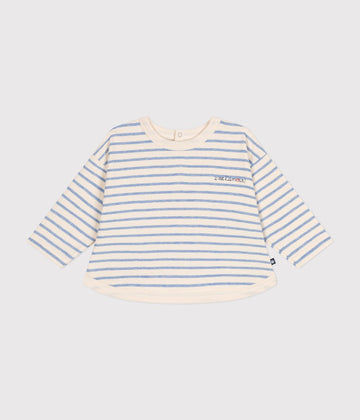 Babies Long Sleeved Tube Knit T Shirt - Blue