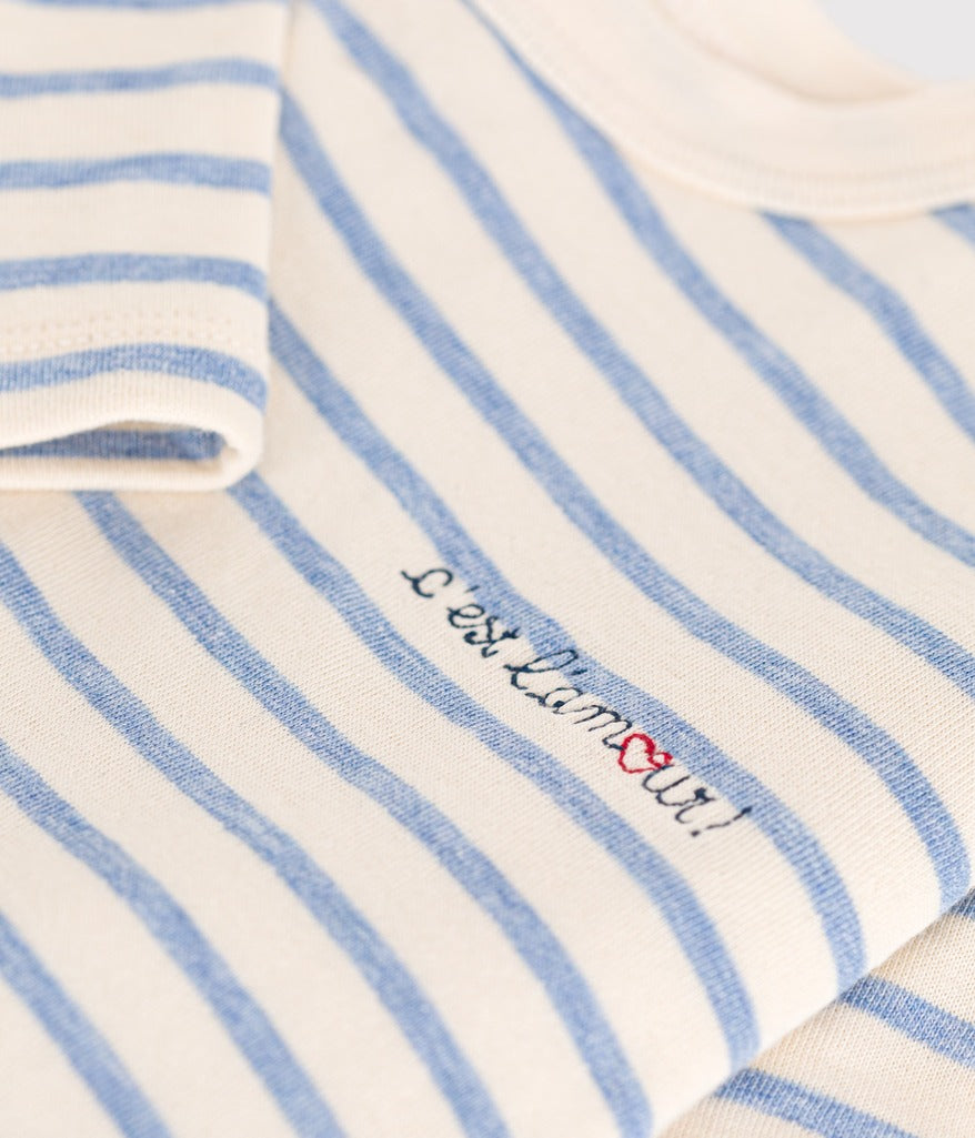 Babies Long Sleeved Tube Knit T Shirt - Blue