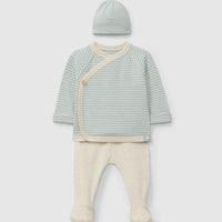 Cotton Three Piece Striped Set