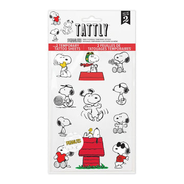 Snoopy Tattoo Sheet